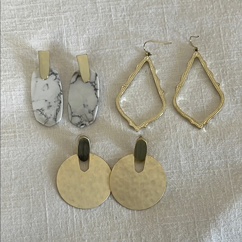 Kendra Scott Gold Earring Bundle